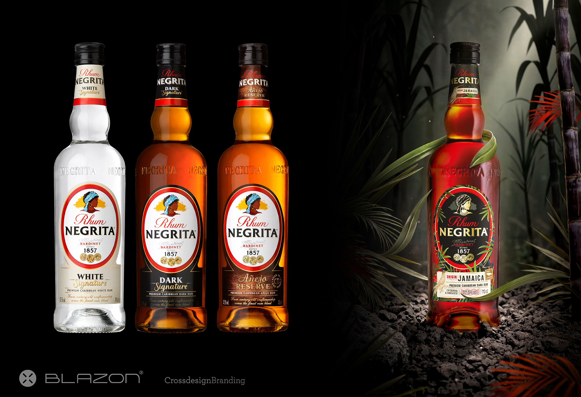 BLAZON / Crossdesign crée le packaging de la nouvelle référence Jamaica de NEGRITA