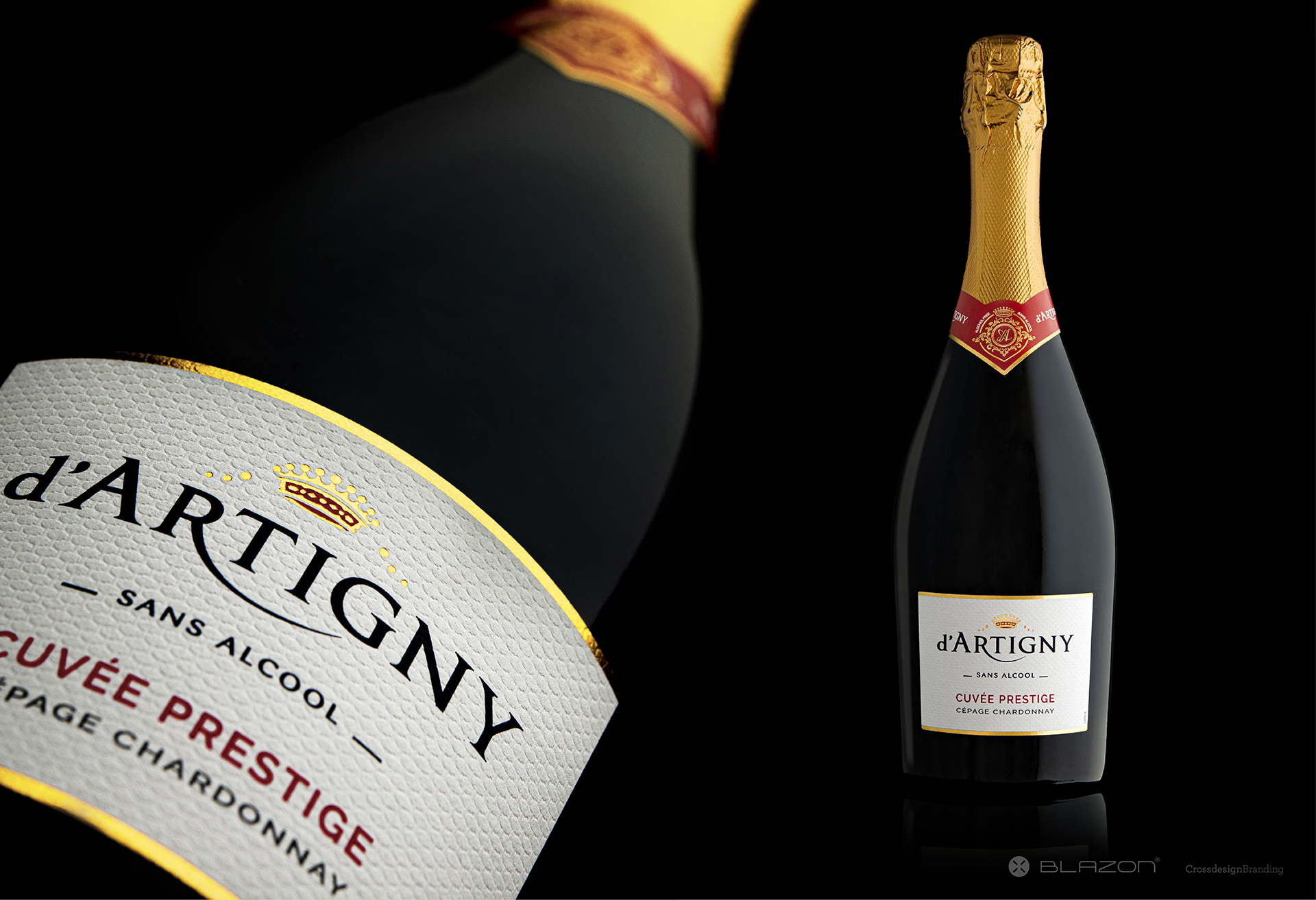 BLAZON / Crossdesign crée l’identité et le packaging de D’ARTIGNY CUVÉE PRESTIGE, initiant un nouveau segment premium