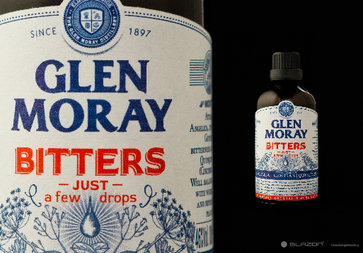 BLAZON / Crossdesign crée le packaging du nouveau produit cocktails bitters de Glen Moray