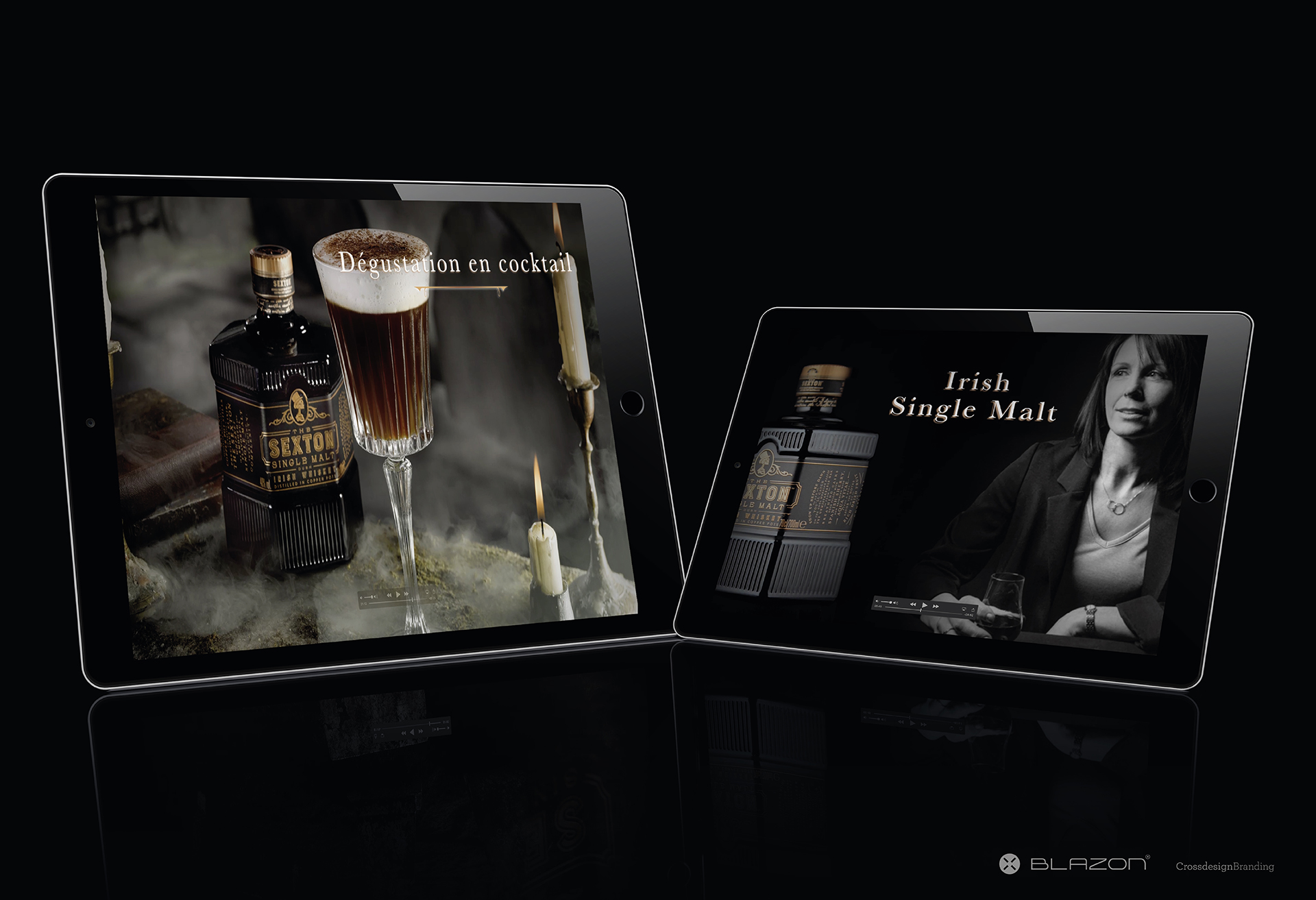 blazon design slide portfolio THE SEXTON - IRISH WHISKEY