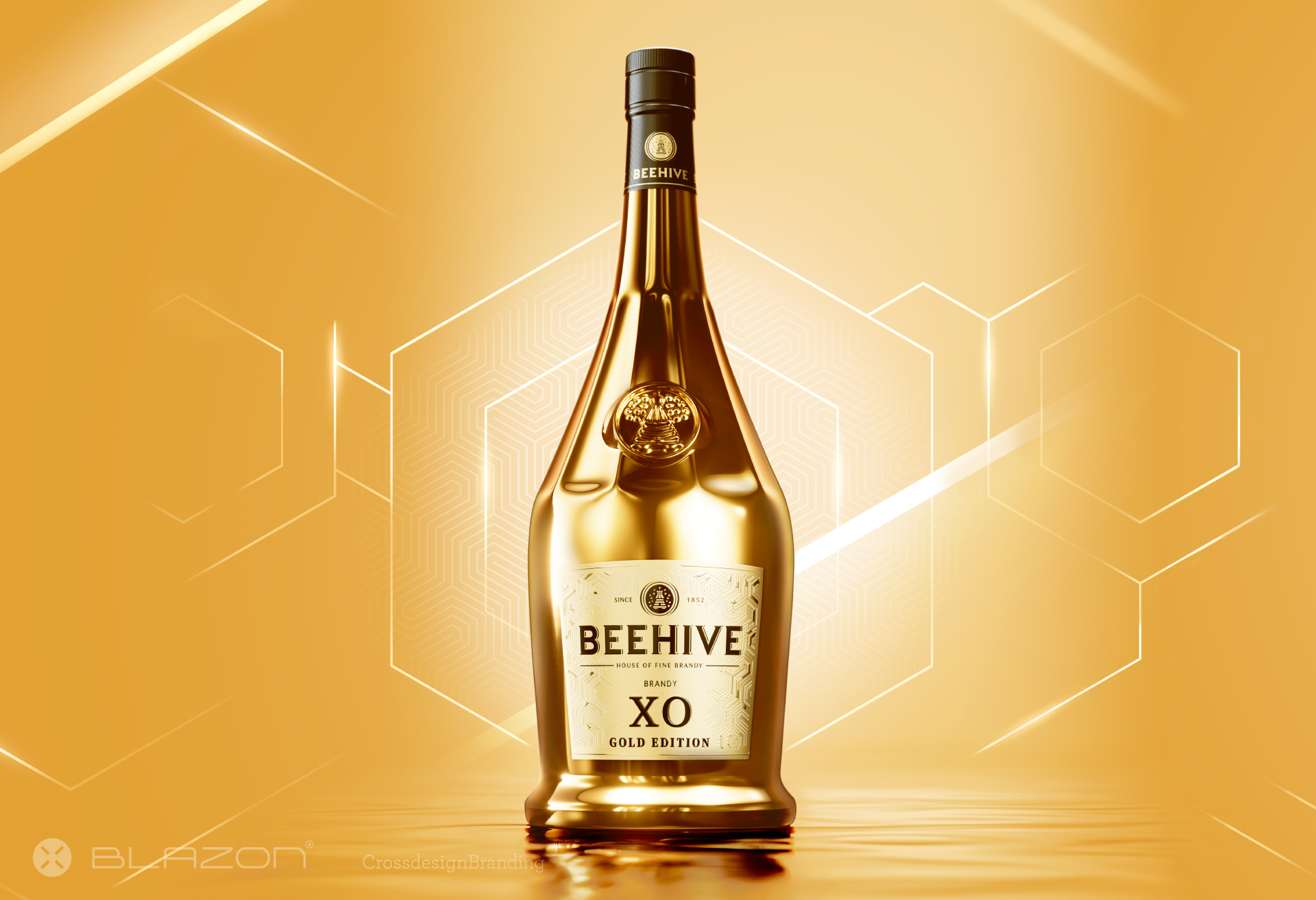 blazon design slide portfolio BEEHIVE XO GOLD EDITION