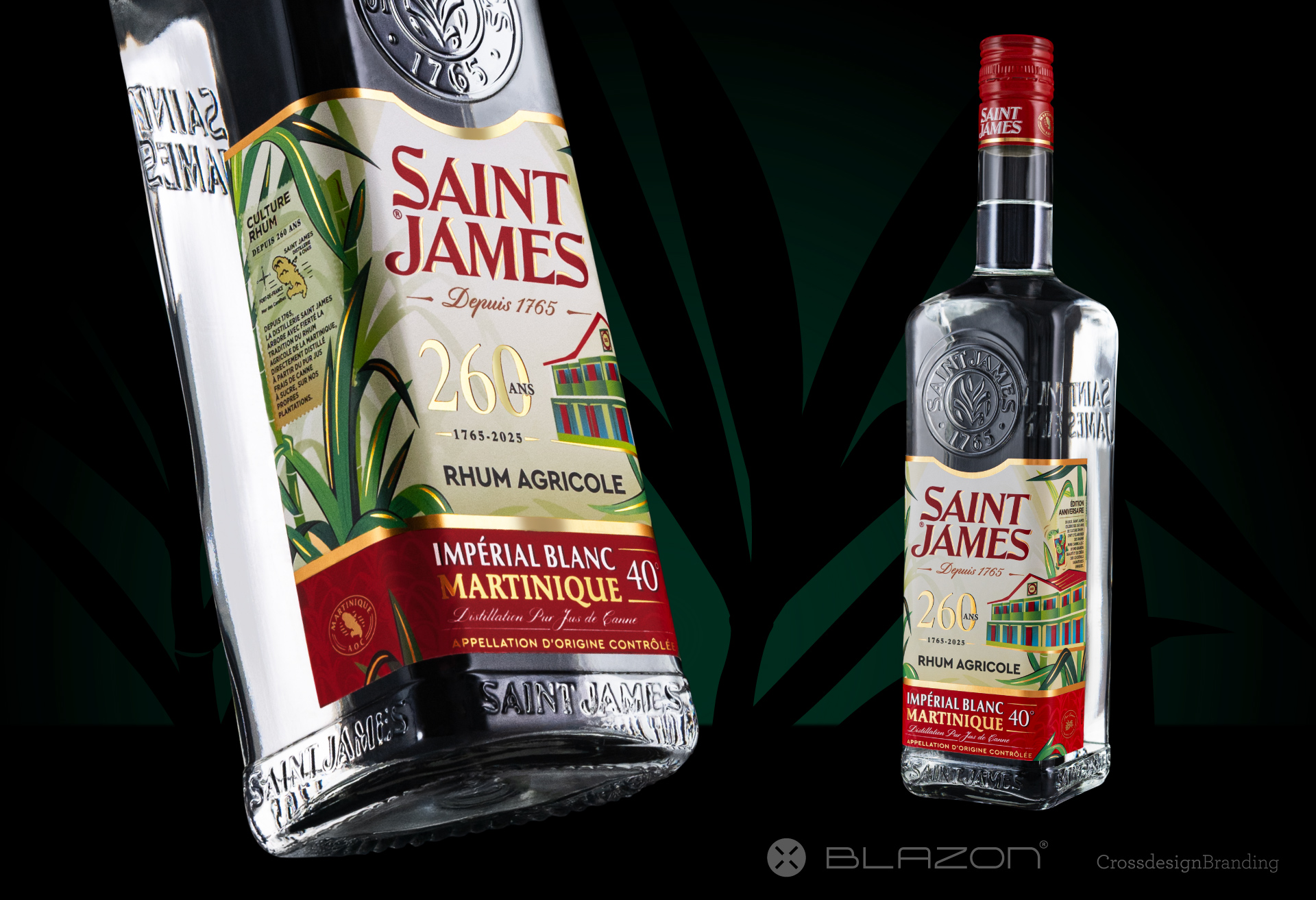 blazon design slide portfolio SAINT JAMES 260 ANS