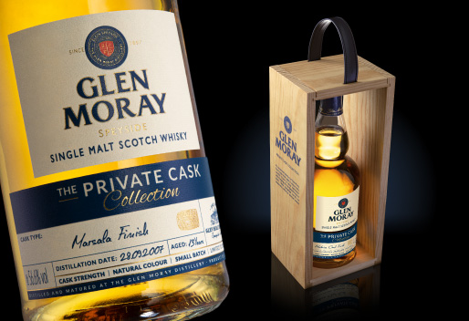 blazon design slide portfolio GLEN MORAY THE PRIVATE CASK COLLECTION